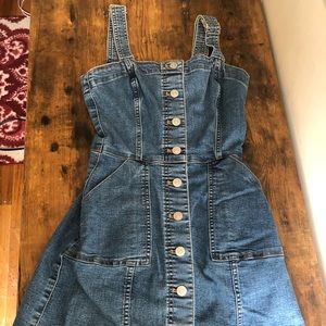 H&M Denim Overall Mini Dress